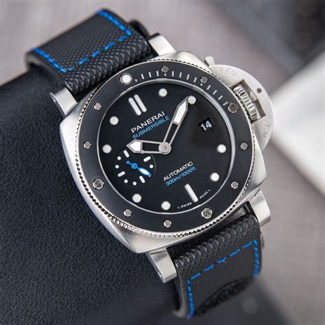 Panerai Luminor Submersible Steel Automatic Black 42mm/Box .